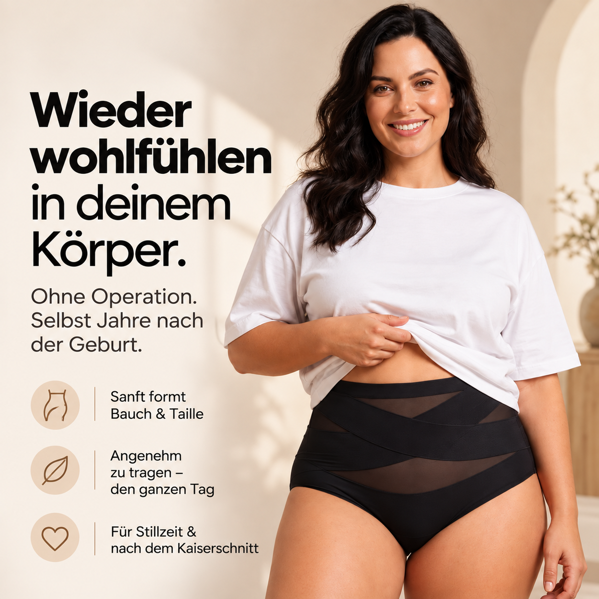 Postpartum-shapewear-slip – 360°-compressie