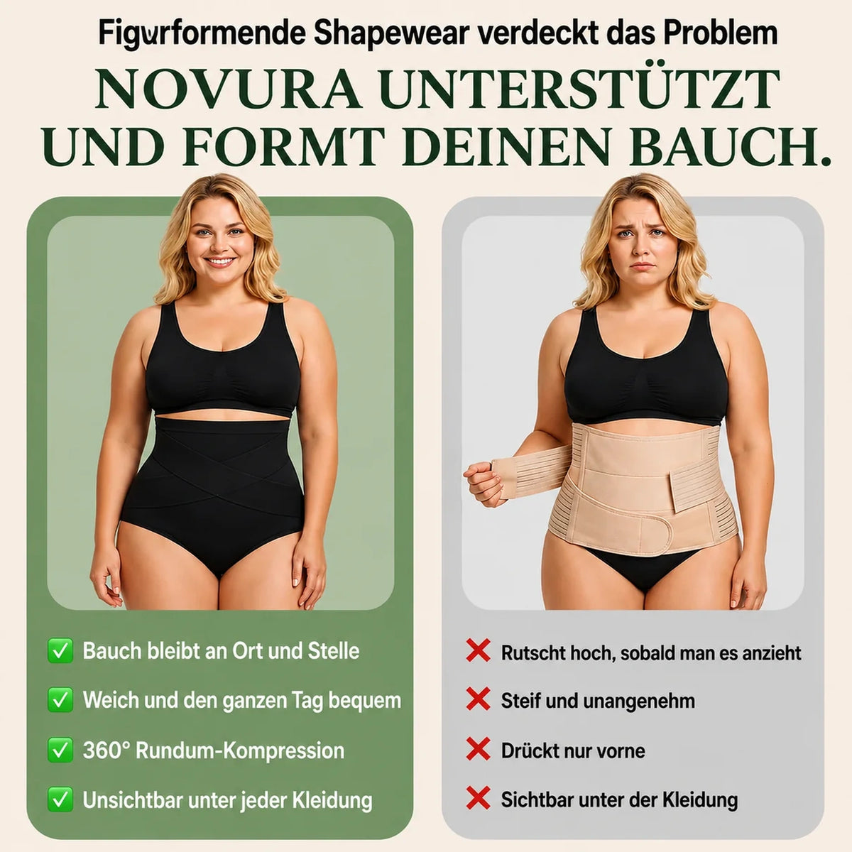 Postpartum-shapewear-slip – 360°-compressie